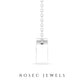 Pear Shape Real Diamond Solitaire Necklace