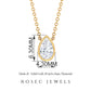 Pear Shape Real Diamond Solitaire Necklace