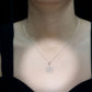 Colgante de copo de nieve con diamante genuino para mujer