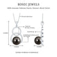 Handpicked Black Pearl Circle Necklace with Diamond