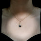 Handpicked Black Pearl Circle Necklace with Diamond