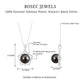 Real Tahitian Pearl and Diamond Star Pendant Necklace With Chain