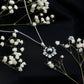 Real Tahitian Pearl and Diamond Star Pendant Necklace With Chain