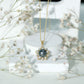 Real Tahitian Pearl and Diamond Star Pendant Necklace With Chain