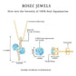 Aquamarine Bridal Jewelry Set with Diamond Accent