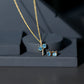 Aquamarine Bridal Jewelry Set with Diamond Accent