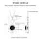 Real 2.6 Carat Black Spinel Drop Pendant Necklace with Diamond
