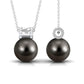 Elegant Tahitian Pearl Pendant with Diamond