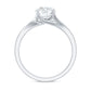 Certified Solitaire Moissanite Bypass Engagement Ring