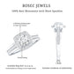 Classic Moissanite Halo Engagement Ring with Certificate