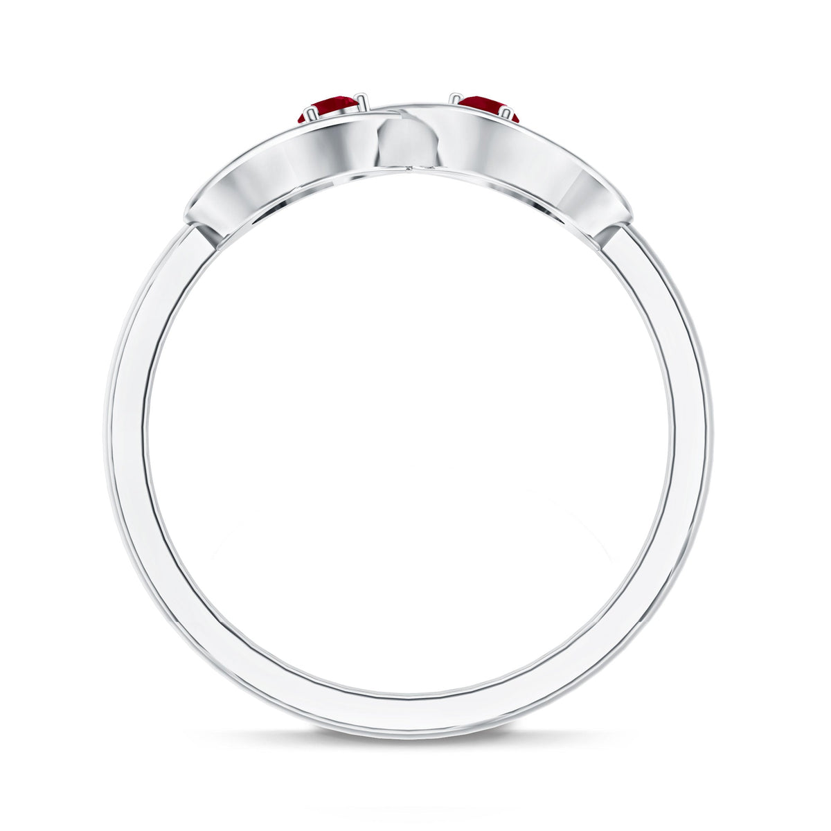 Natural Ruby Infinity Promise Ring for Women