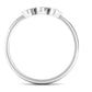 Natural Diamond 3 Stone Promise Ring with Certificate
