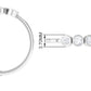 Natural Diamond 3 Stone Promise Ring with Certificate