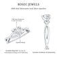 Heart Shape Moissanite Crossover Engagement Ring for Her