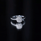 Brilliant Cut Diamond Engagement Ring in Illusion Setting
