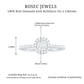 Brilliant Cut Diamond Engagement Ring in Illusion Setting
