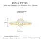 Brilliant Cut Diamond Engagement Ring in Illusion Setting