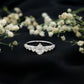 Perfect Pear Engagement Ring with Moissanite