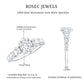 1.2 Carat Oval Cut Moissanite Side Stone Engagement Ring