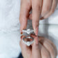 1.2 Carat Oval Cut Moissanite Side Stone Engagement Ring
