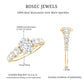 1.2 Carat Oval Cut Moissanite Side Stone Engagement Ring