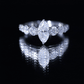 Marquise Moissanite Engagement Ring With Side Stones