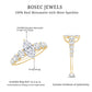 Marquise Moissanite Engagement Ring With Side Stones