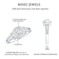 Certified Moissanite Vintage Inspired Engagement Ring