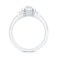 Certified Moissanite Vintage Inspired Engagement Ring