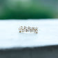 Certified Moissanite Cluster Eternity Band