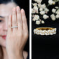 Certified Moissanite Cluster Eternity Band