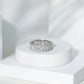 Baguette and Round Moissanite Braided Wedding Band
