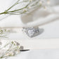 1.5 CT Heart Shape Moissanite Engagement Ring with Accent