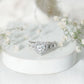 1.5 CT Heart Shape Moissanite Engagement Ring with Accent