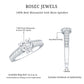 1.5 Carat Moissanite Heart Engagement Ring with Beaded Details