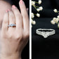 1.5 Carat Moissanite Heart Engagement Ring with Beaded Details