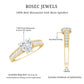 1.5 Carat Moissanite Heart Engagement Ring with Beaded Details