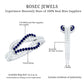Natural Blue Sapphire Diamond Interlock Ring for Women