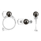 Split Shank Tahitian Pearl Solitaire Engagement Ring with Diamond