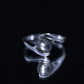 Tahitian Black Pearl Solitaire Bypass Engagement Ring
