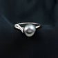 8 Carat Tahitian Pearl Solitaire Engagement Ring with Diamond