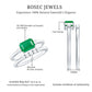 Natural Emerald Cut Emerald Diamond East West Engagement Ring and Wedding Band Set