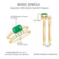 Natural Emerald Cut Emerald Diamond East West Engagement Ring and Wedding Band Set