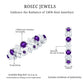 Natural Amethyst Diamond Eternity Ring for Women