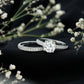 Certified 2 Carat Moissanite Solitaire Wedding Ring Set