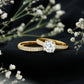 Certified 2 Carat Moissanite Solitaire Wedding Ring Set
