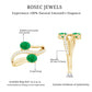 Natural Certified Emerald Two Stone Engagement Ring with Diamonds