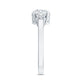 Moissanite Three Stone Round Engagement ring