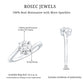 Certified Moissanite Solitaire Engagement Ring with Bypass Shank
