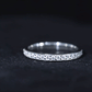 Certified Moissanite Half Eternity Ring